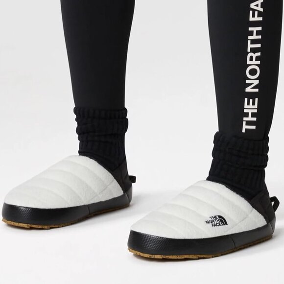 North face White Black Red Quilted Slip-On Mules main image 5